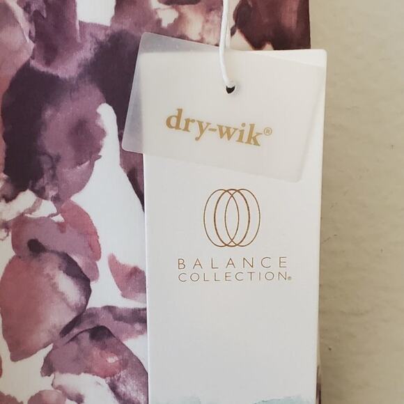 Balance Collection Purple High waist floral athletic active workout leggings XL‎ - Picture 5 of 7